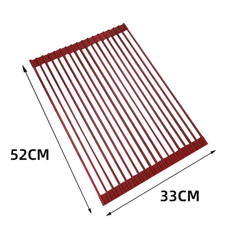 52*33cm 18개의 둥근 튜브-버건디