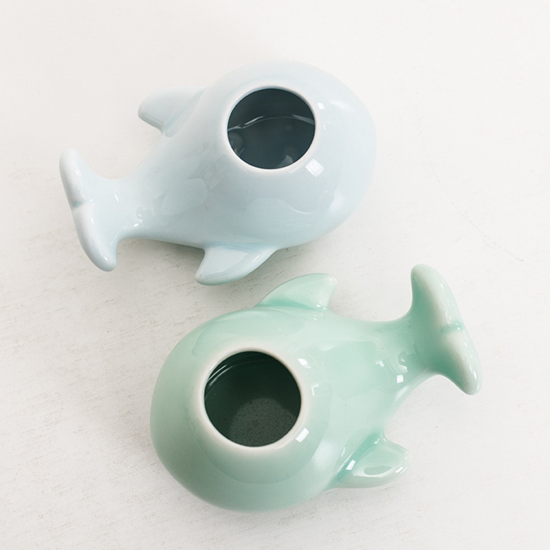 Verde rosa de cobre hierba creativa hidropónica pequeña maceta cerámica lindo celadón sala de estar escritorio arreglo floral adornos hidropónicos