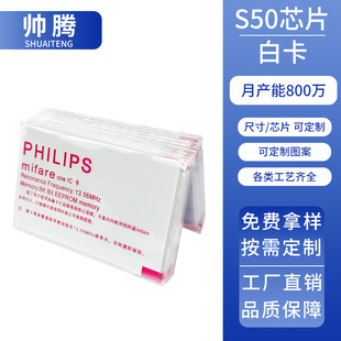 IC white card Fudan contactless IC/M1/ID card RFID card S50 proximity card RF card CPU chip card M1