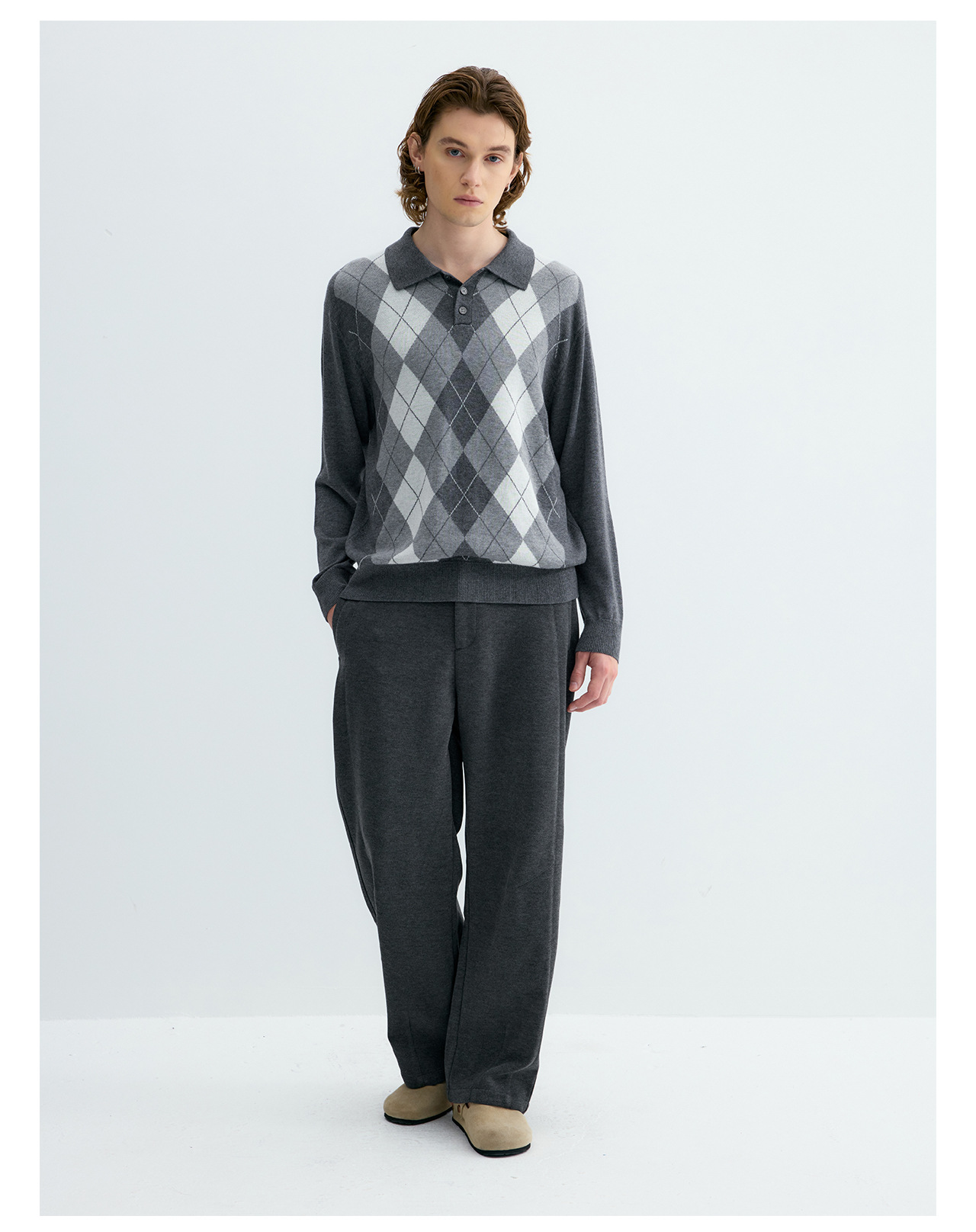 UNF Ralph Plaid 300g Polo Sweater