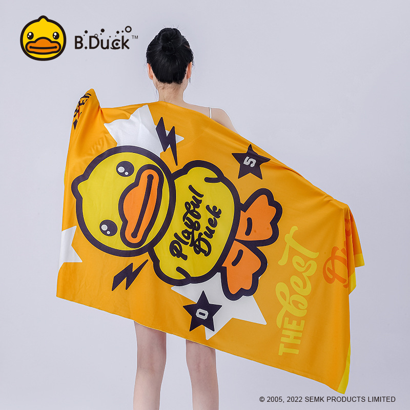 B.DUCK little yellow DUCK ice feeling extra large bath towel quick-drying convenient 94g swimming outdoor sports beach towel wholesale 221