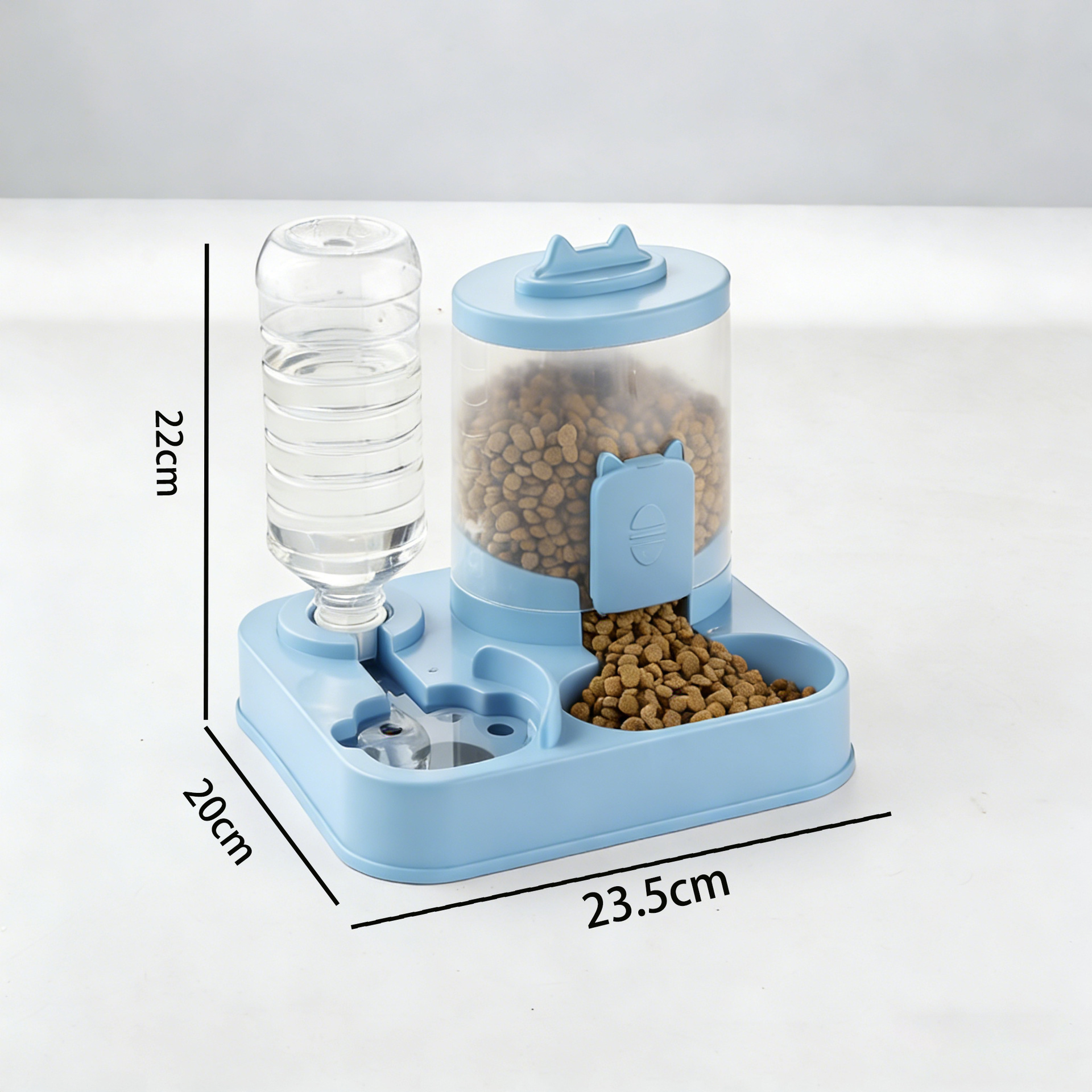 Cuenca de alimentación automática cuenco de agua de alimentación de agua de alimentación de grano para gatos cuenca de agua de protección integral para mascotas agua potable para alimentar a gatos artefacto XW