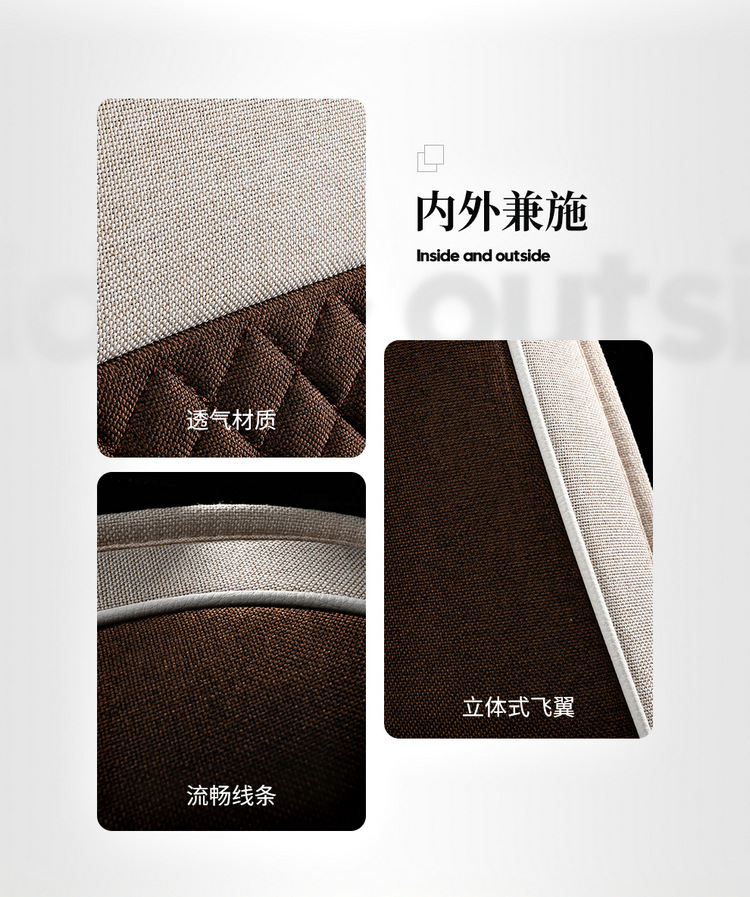 2025 New Cotton and Linen Owl Cartoon Four Seasons Universal Car Seat Cushion All-Inclusive Manufacturer Wholesale