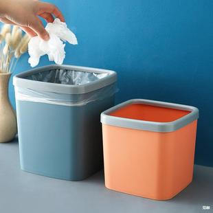 Household Creative Desktop Trash Can Small Mini Office Trash Can Bedside Bedroom Living Room Storage Bucket with Lid