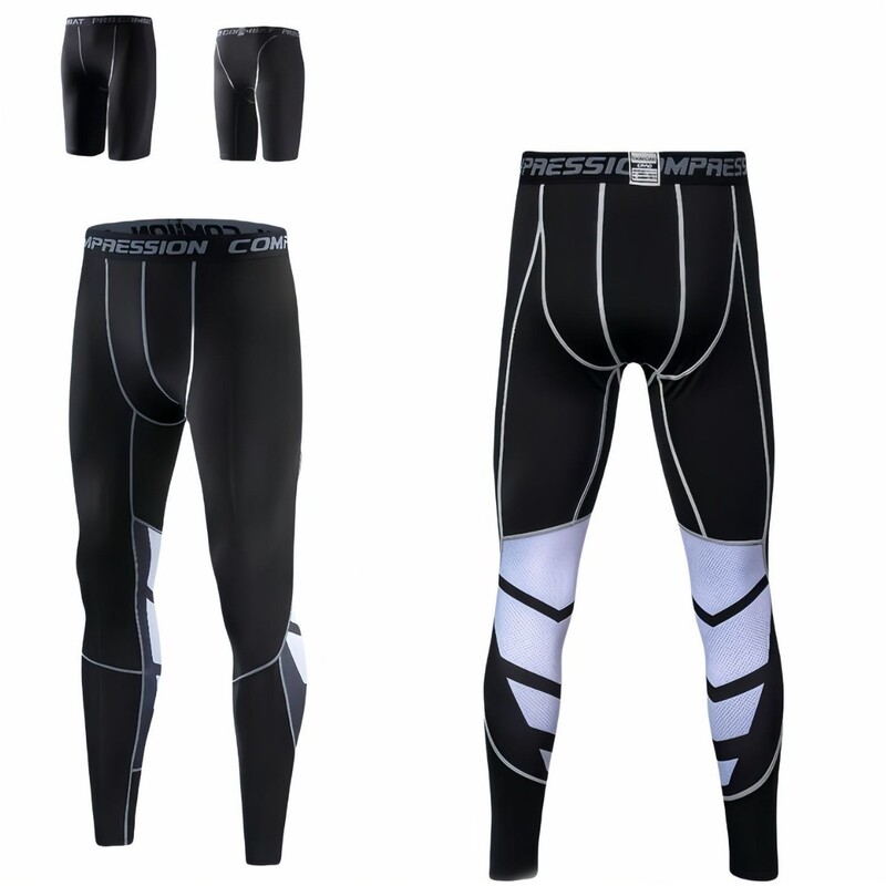 Cross-Border Quick-Drying Sports Running Shorts Men's Summer Fitness Running Basketball Volleyball Training Compression Leggings