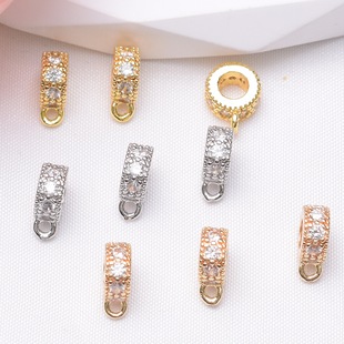 18k����ɫ΢��ʯ�A����ͨ�B�ӿ�diy�ֹ�������Ʒ�������