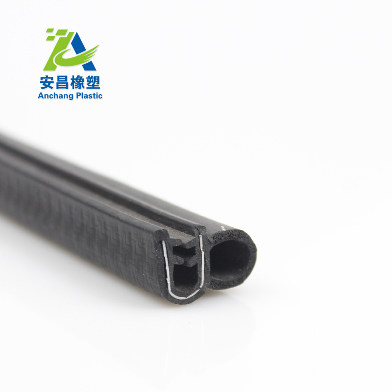 供应u型密封条三元乙丙侧泡机柜密封条三复合箱柜包边橡胶密封条