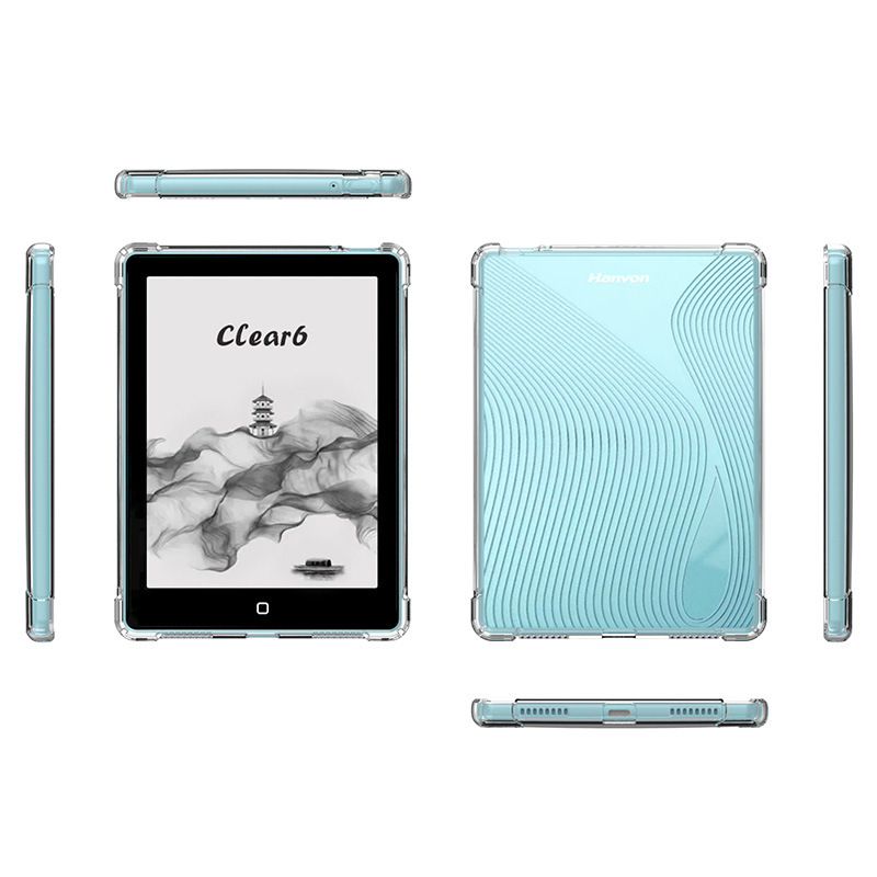 Hanwang clear6/6Plus/6Pro/clear7 電子ブック保護カバーエアバッグ落下防止透明ソフトシェルに適しています。|undefined