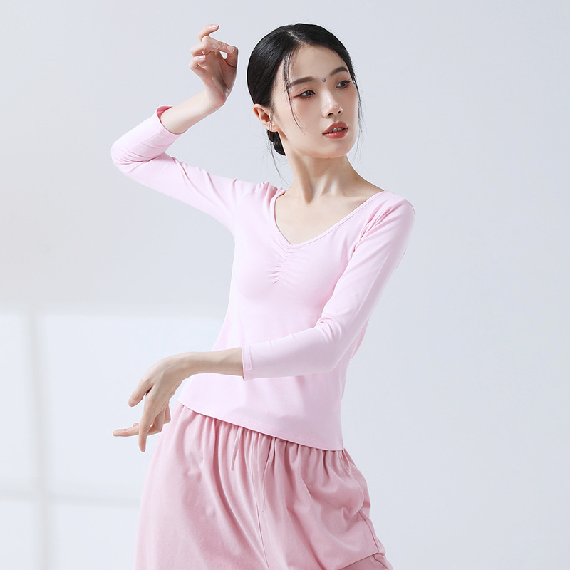 大人の形の服のダンスの練習服の女性の上着の芸考の訓練服の形のヨガ服の日常の長袖のダンス服|undefined