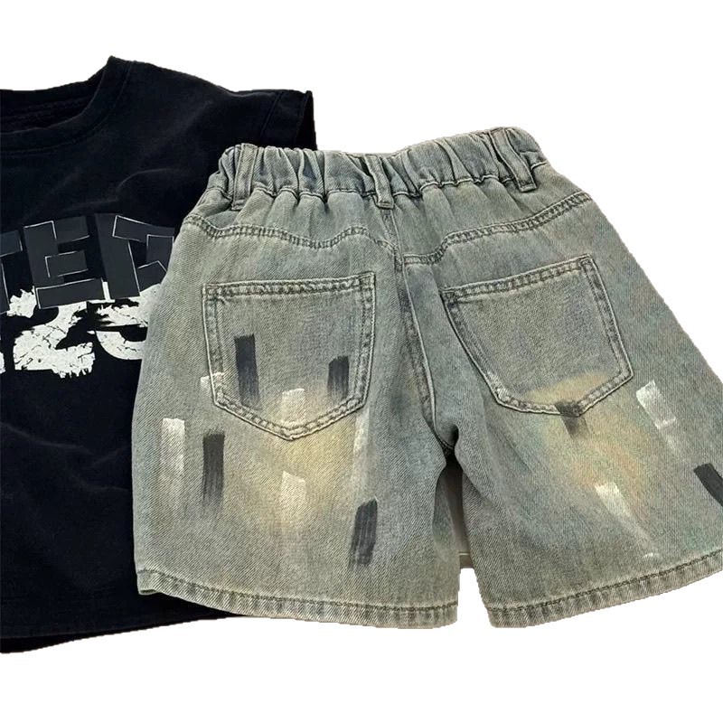Pantalones de verano para niños, niños y niñas, pantalones casuales variados, pantalones medianos para niños, bebés, pantalones para niños pequeños image 5