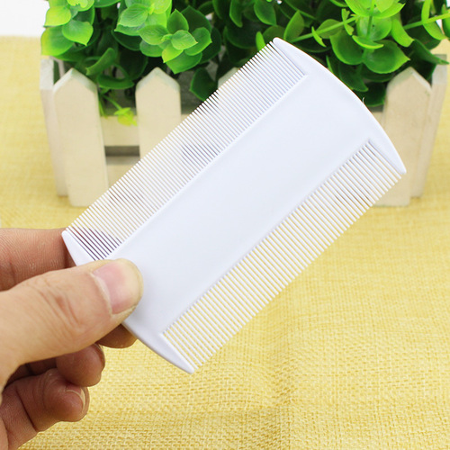 Wholesale double-sided plastic flea grate comb, pet comb double row fine tooth comb, cat and dog comb shell, dog supplies