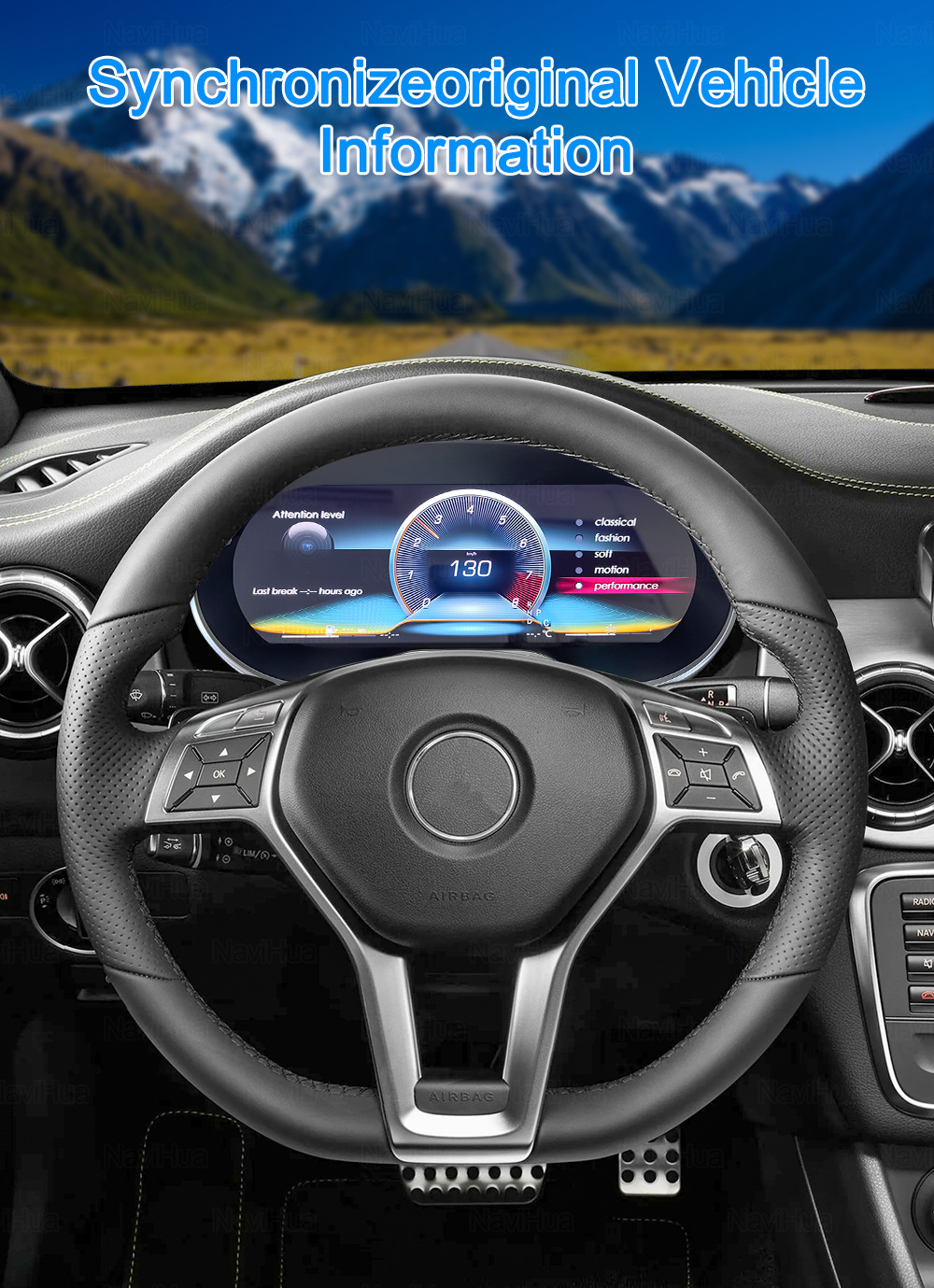 12.3 inch LCD Instrument Panel for Mercedes-Benz A/CLA/GLA