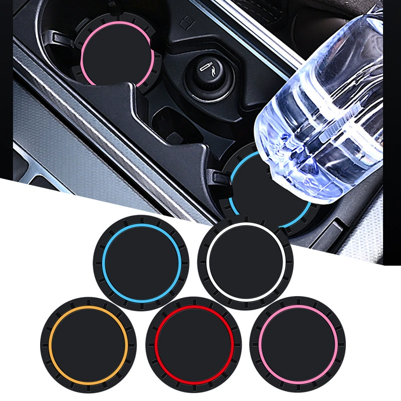 Трансграничная автомобильная водная подставка, креативное украшение интерьера автомобиля AliExpress Amazon, автомобильная водная подставка с логотипом автомобиля из ПВХ, оптовая продажа