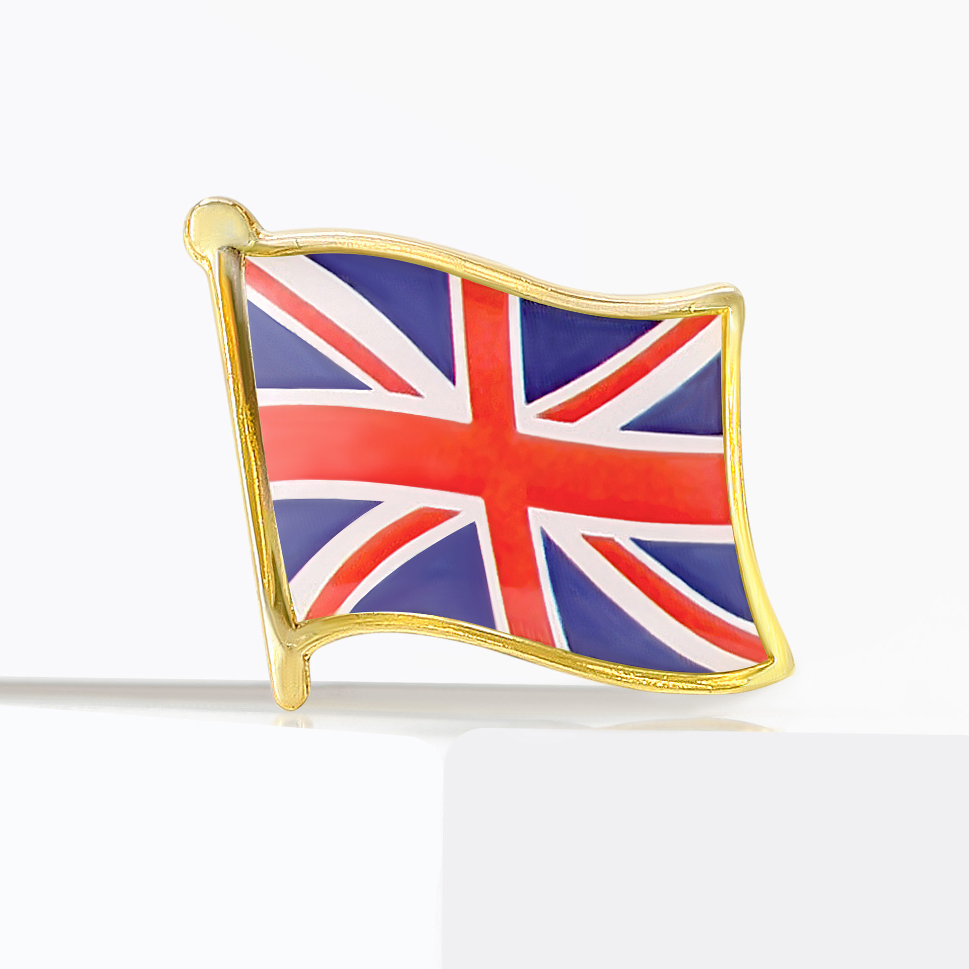 Cross-Border Exquisite British Small Flag Oil Drop Brooch Lapel Pin Cufflinks Wholesale Enamel Versatile Men's and Women's Clothing Corsage