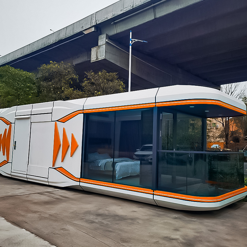 Space cápsula B & B habitación móvil villa móvil red de vivienda integrada estrella roja vacante Apple almacén fabricante de la sala de sol