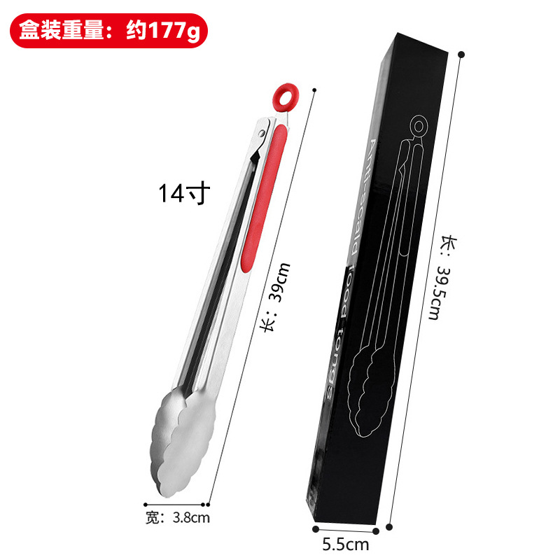 Clip de comida Clip de comida antideslizante de acero inoxidable Clip de bistec Clip de barbacoa Clip anti-escaldado Clip para hornear FCM resistente a altas temperaturas