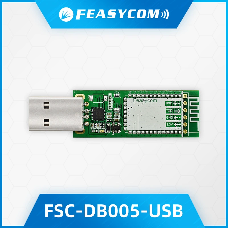 Плата разработки модуля передачи данных Bluetooth Feiyitong DB006/DB005 с управлением через USB-команды.