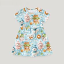 女童睡裙夏季薄款裙子小女孩仙气儿童睡衣公主风家居服宝宝空调服