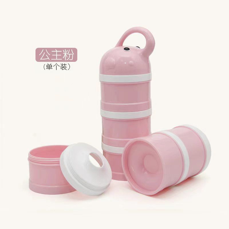 Caja portátil de leche en polvo para bebés de gran capacidad, tanque de almacenamiento de leche en polvo para bebés, mini pequeño sellado a prueba de humedad