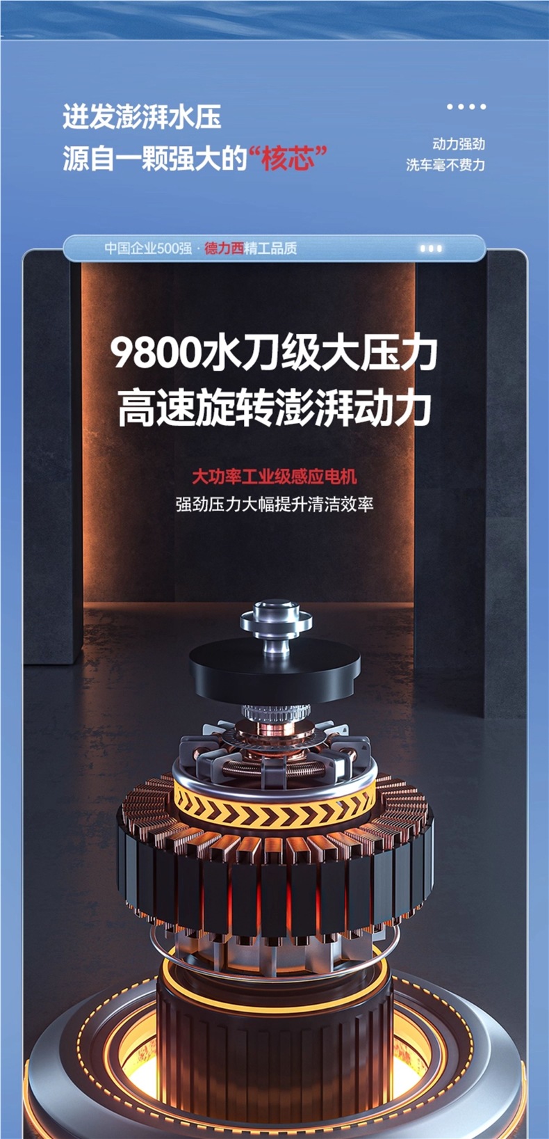 Delixi Car Washing Machine Artifact Household 220V High-Pressure Water Gun High-Power New Pump Portable Powerful Cleaning Machine