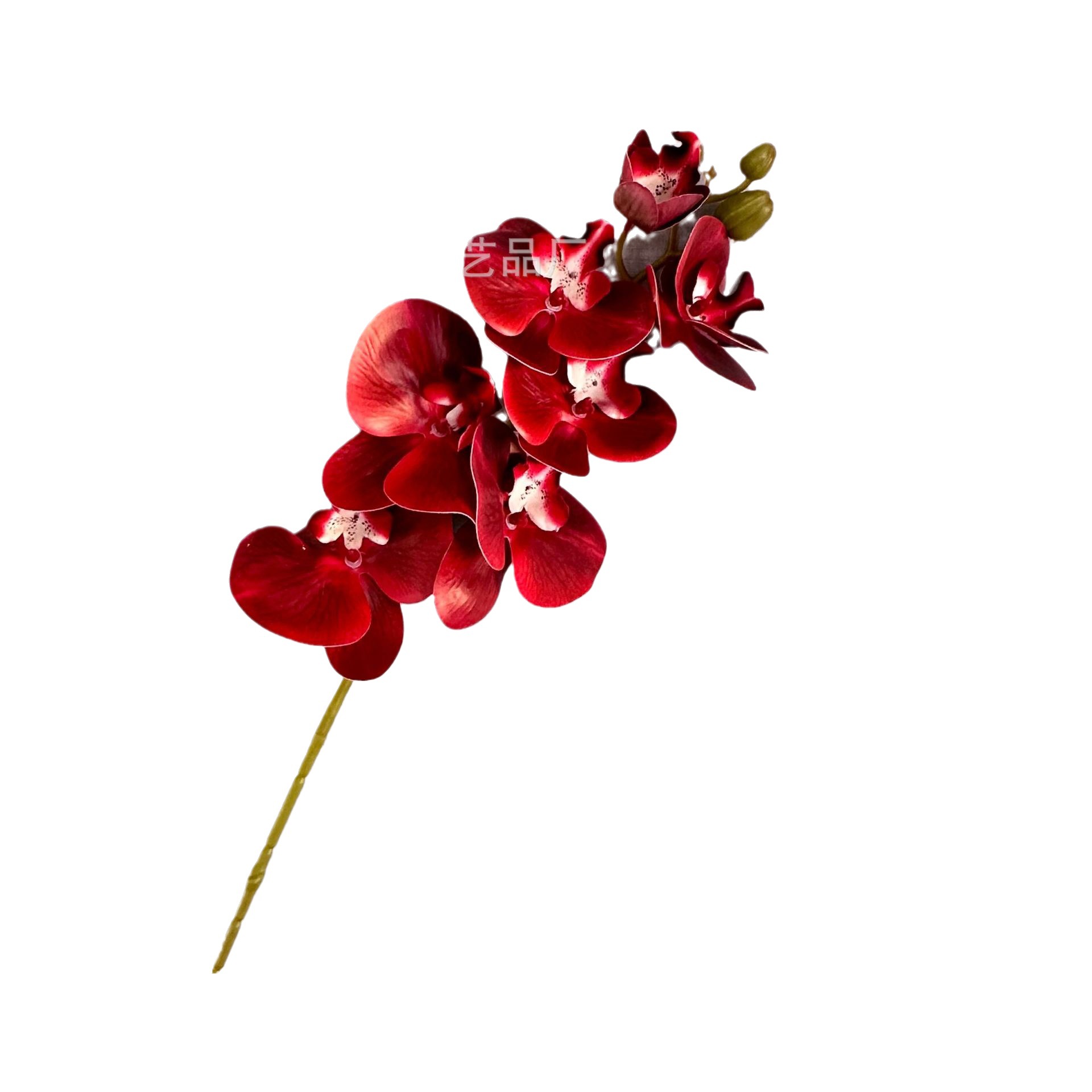 3D 7-cabeza Phalaenopsis mano-sensación de película Phalaenopsis venta al por mayor boda hogar decoración floral tiro flor material