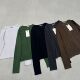 Korean Generation Autumn and Winter Women's New Cashmere Long-Sleeved Shell Button Bottoming Shirt