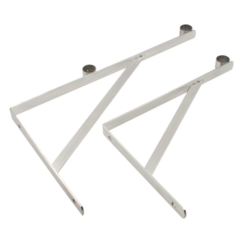 Su popular Balcón de montaje lateral ropa fija Polo sólido de acero inoxidable trípode de barras paralelas individuales percha de ropa exterior