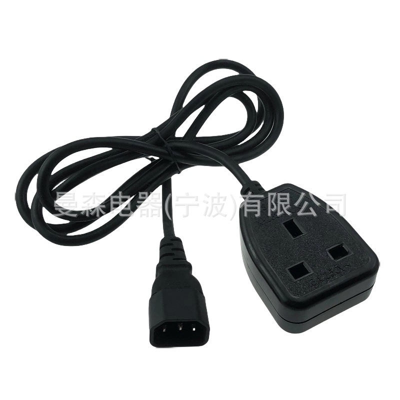 英标母座转C14香港UK英国新加坡插头PDU机箱电源转英标插头电源线