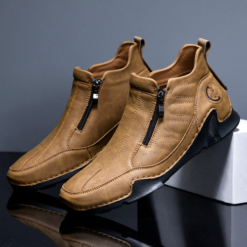 Octopus Men's Shoes High-Top Martin Boots for Spring and Summer – Men's Casual Ankle Boots