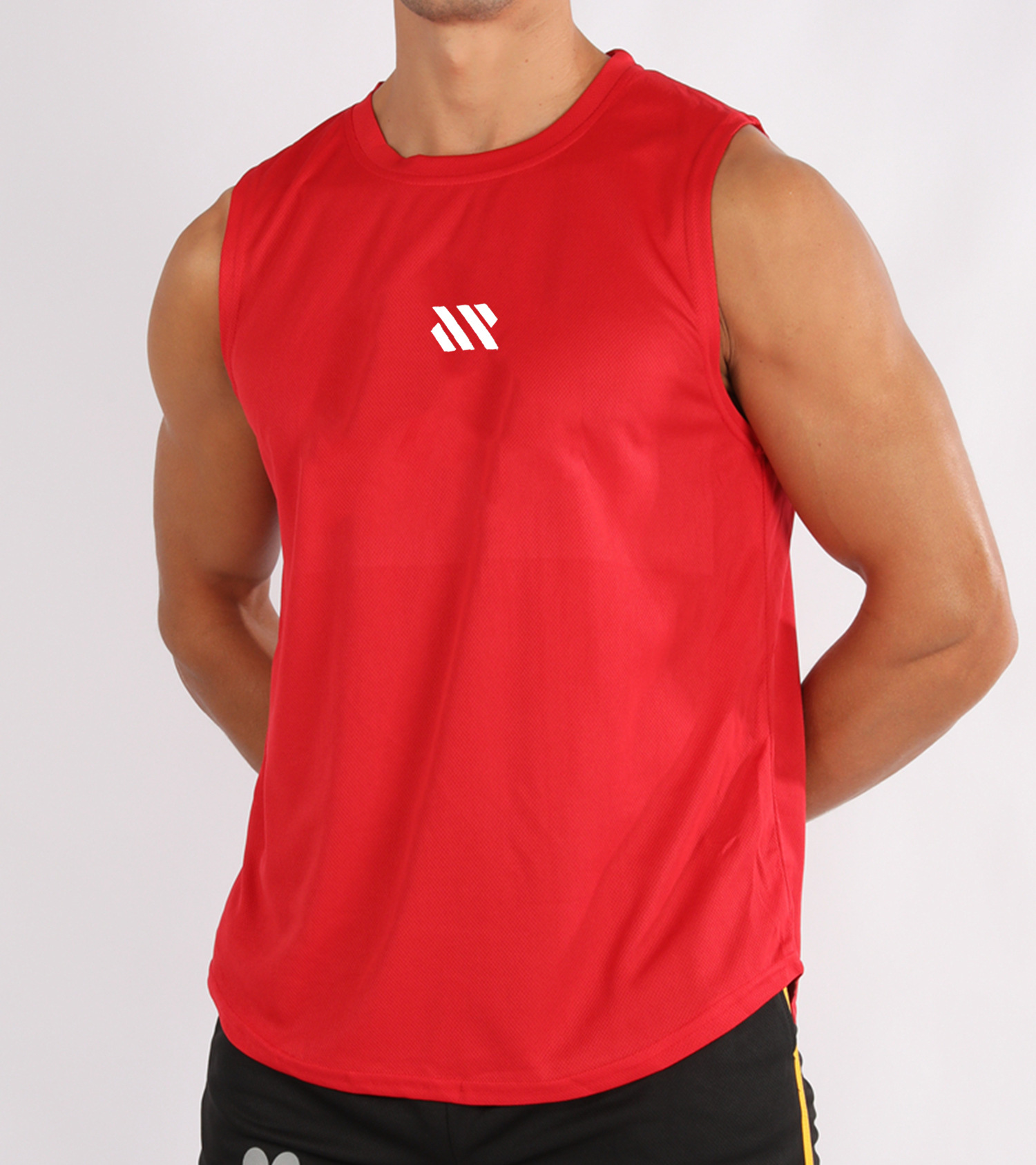Chalecos de baloncesto masculinos transfronterizos ropa de fitness hombres ropa de fitness relajada sudadera de hombro suelto sudadera de secado rápido sudadera de fitness sin mangas entrenamiento deportivo