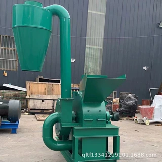小型园林碎枝机 25马力柴油机带动木材粉碎机 玉米芯榴莲皮粉碎机