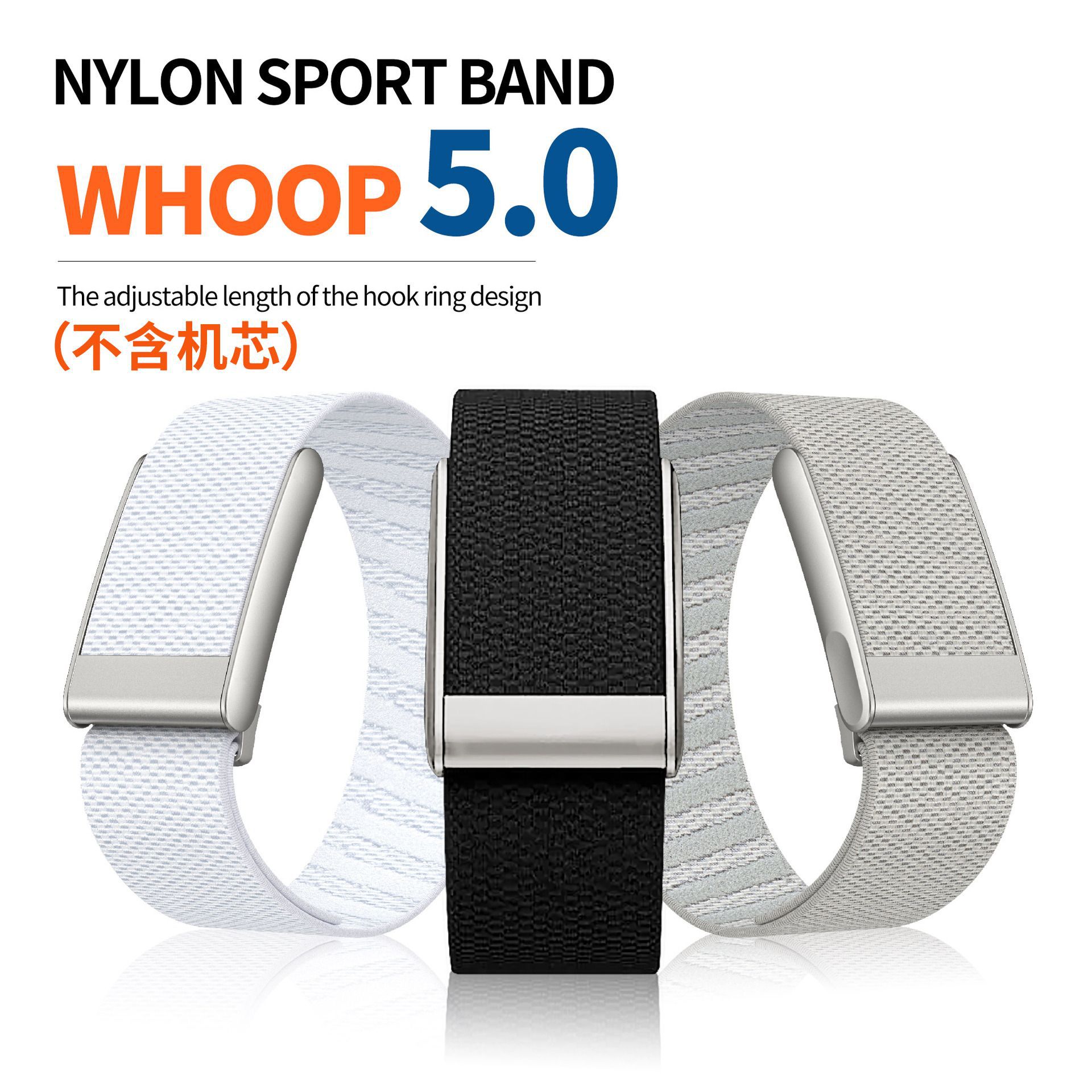 Whoop5.0 Watch Strap Nylon Watch Strap Whoop Watch Strap Nylon Woven Watch Strap Electrocardiogram Sports Watch Strap