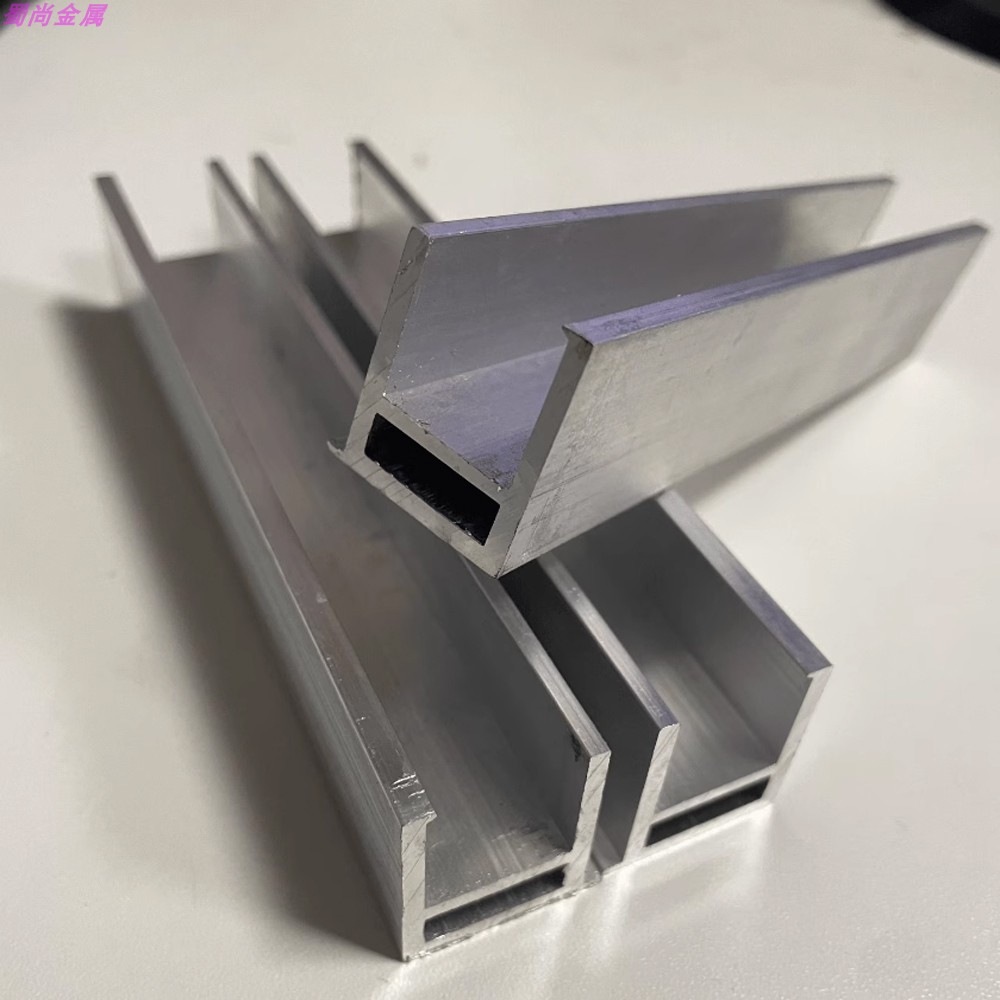 现货玻璃附框铝型材铝合金附框单双压块幕墙料玻璃雨棚多规格可选