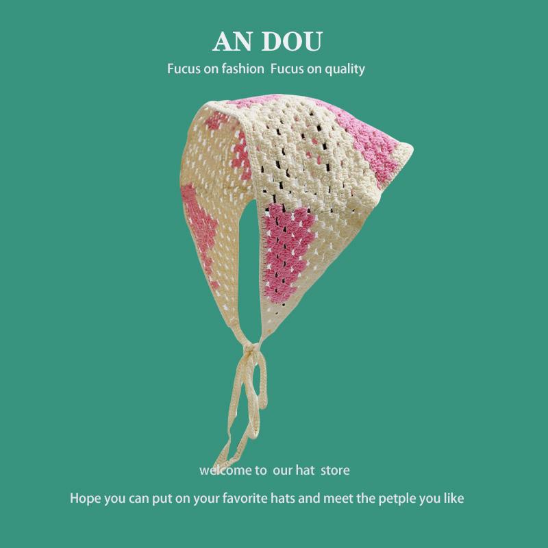 50g Weight scarf Hair Accessories Type 1 Piece Quantity Cotton Material Cherry, Flower, Strawberry Pattern Spring&Summer Season Women's Gender Cute, Sweet Style Women's Cute Sweet IG Style Flower Hollow Out 21