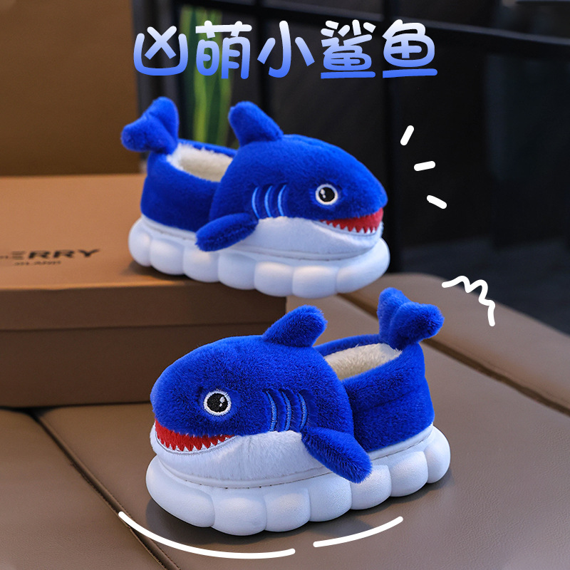 Zapatillas de algodón de invierno para niños antideslizantes bolsa caliente con padres e hijos zapatillas de algodón para niños lindos zapatos de algodón para bebés