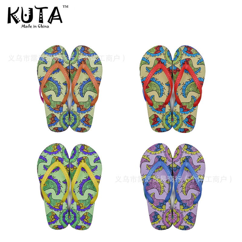 Hawaiian Island Style Printed Pe Hard-Soled Wear-Resistant Anti-Slip Women's Flip-Flops Export Kuta Beach South Pacific Islands Flip-Flops Hawaiian Island Style Printed Pe Hard-Soled Wear-Resistant Anti-Slip Women's Flip-Flops Export Kuta Beach South Pacific Islands Flip-Flops