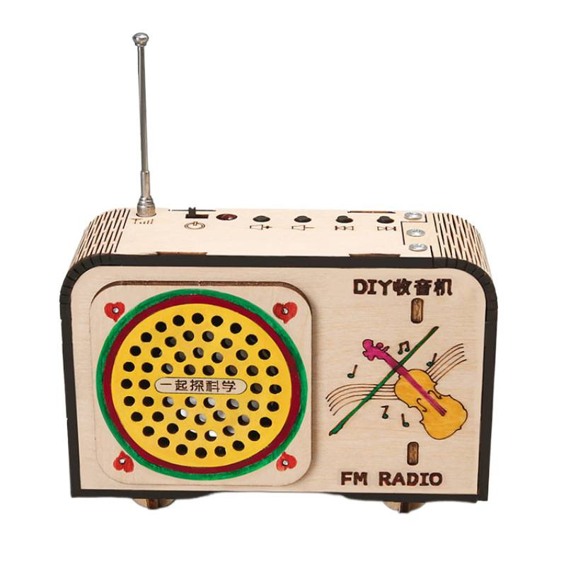 科技小制作儿童diy收音机模型 手工拼装玩具科学实验材料益智玩具
