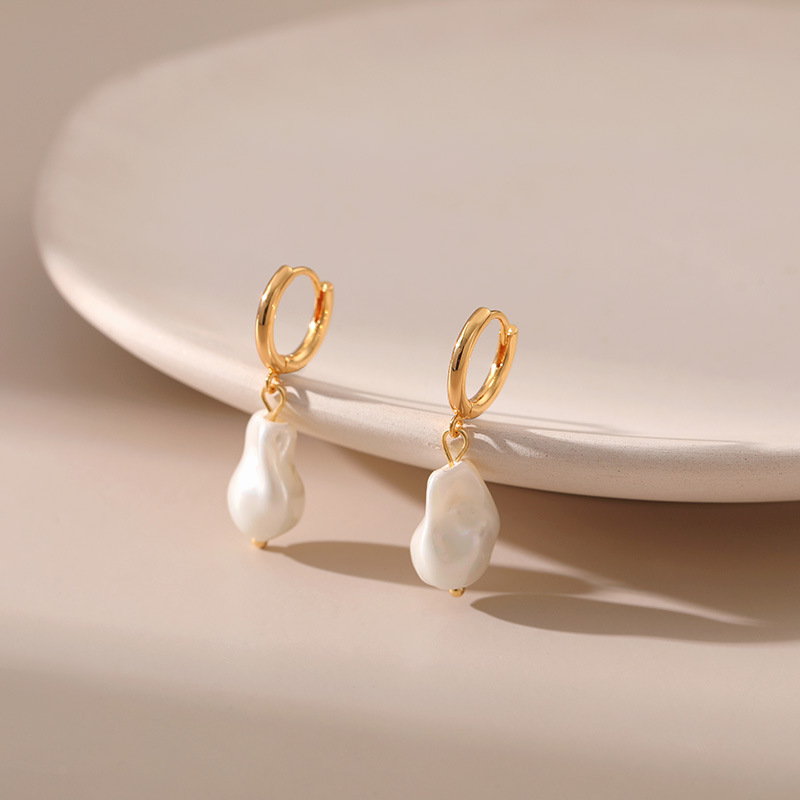 8g Weight Copper Ear Needle Material Earrings Classification 1 Pair Quantity 1 Pair Elegant Geometric Plating Copper 18k Gold Plated Earrings