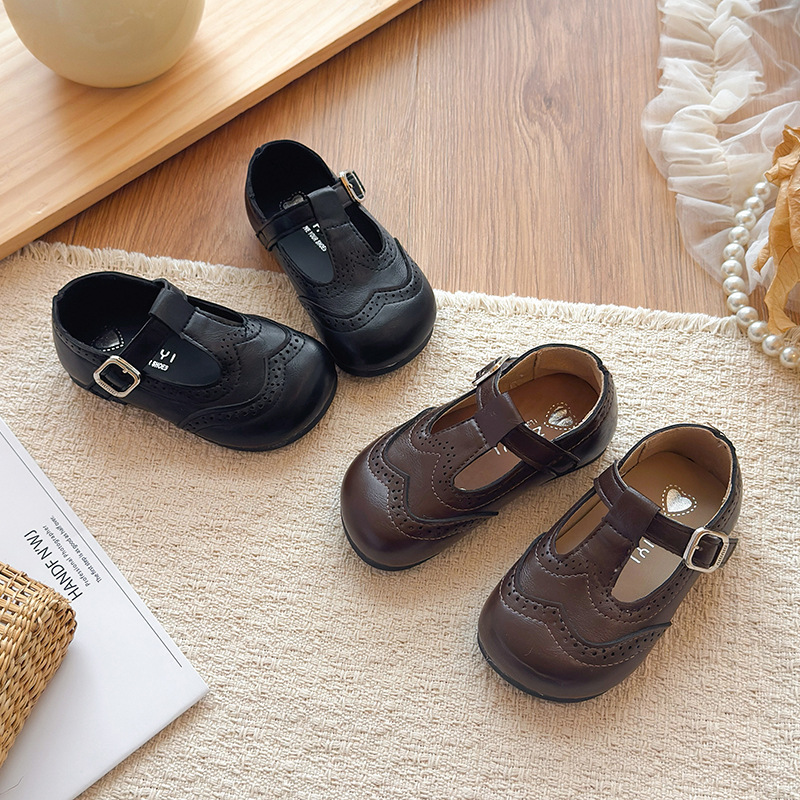2026 New Elegant Lace Girls' Shoes, Simple and Fashionable, Academy Style, British Soft-Soled Leather Shoes for Daily Casual Wear 2026 New Elegant Lace Girls' Shoes, Simple and Fashionable, Academy Style, British Soft-Soled Leather Shoes for Daily Casual Wear