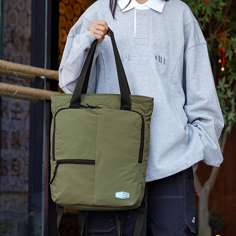Cross-Border New Versatile Multi-Functional Backpack, Fashionable Shoulder Bag, Nylon High-Value Handbag, Outdoor Commuting Backpack