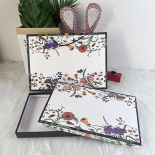 New rectangular gift box simple silk scarf packaging empty box white heaven and earth cover gift box set Gift Box Wholesale