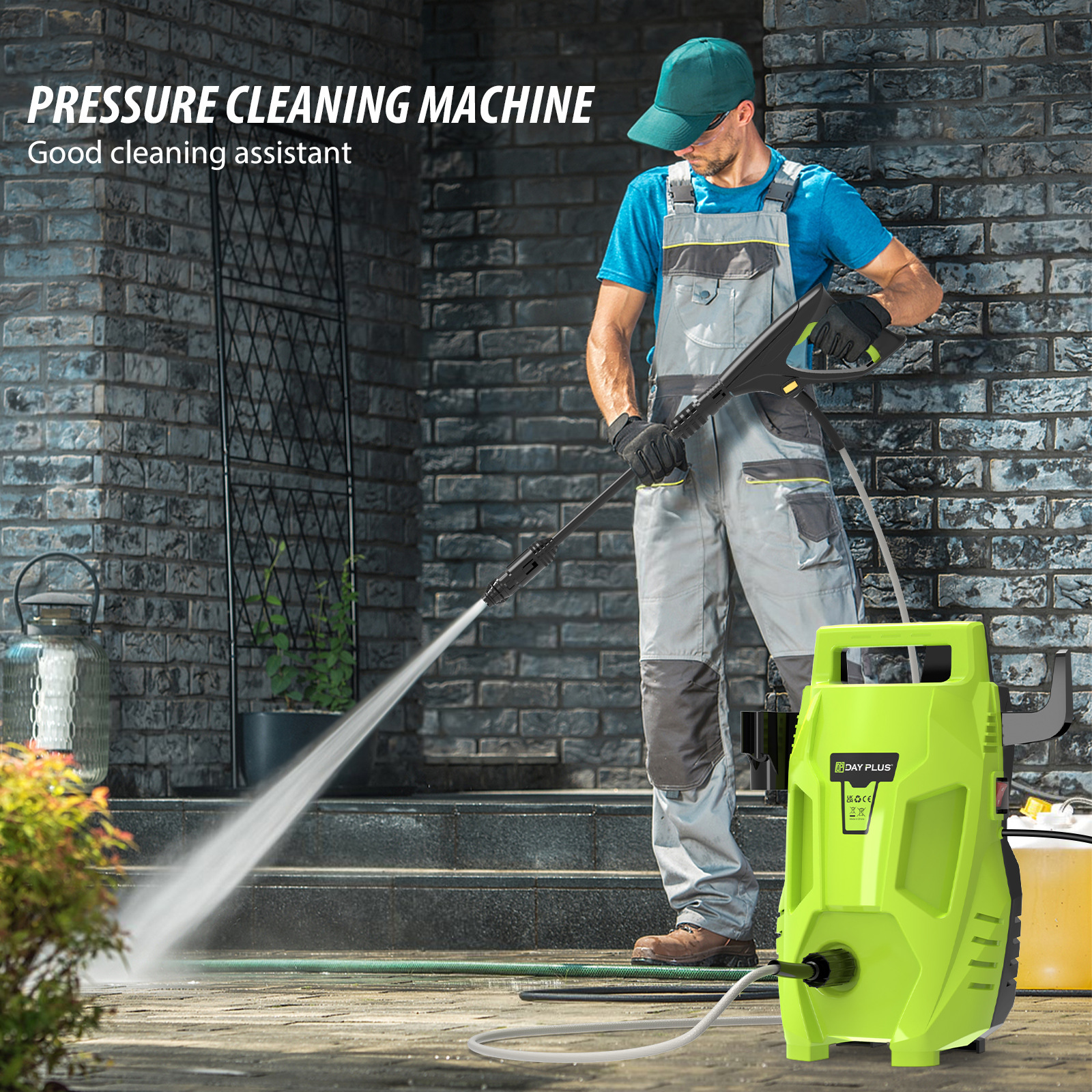 Household High Pressure Car Washer AC Universal Car Washer Water Pump Automatic Cleaning Machine Portable Water Gun Car Wash Artifact