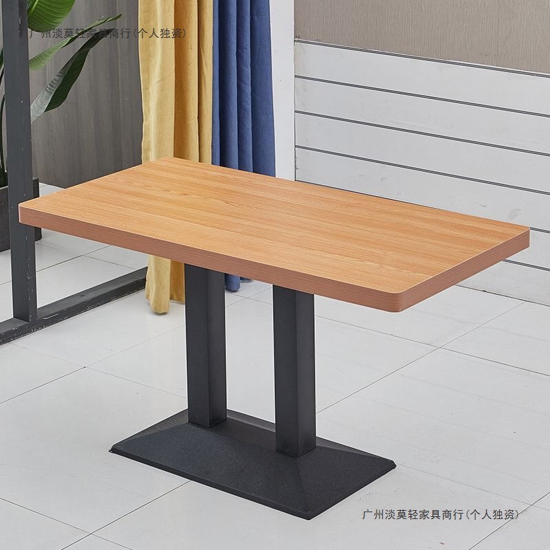 Table Dining Commercial Dining Table Hotel Restaurant Milk Tea Shop Breakfast Snack Shop Noodle Restaurant Fast Food Dining Table and Chair Combination