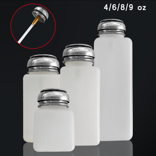 Press alcohol bottle, washing water bottle, wiper water bottle, plastic alcohol bottle, press water, manicure water bottle