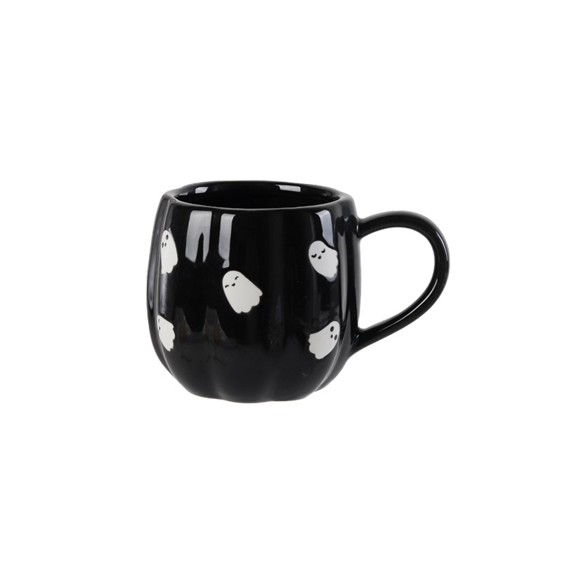 かわいいゴーストマグセラミックコーヒーカップハロウィン面白いウォーターカップ見栄えの良い単層ドリンクカップ|undefined