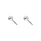 S925 silver Doudou simple student ear studs fashion ear stick Mini small round beads ear pin jewelry Korean style