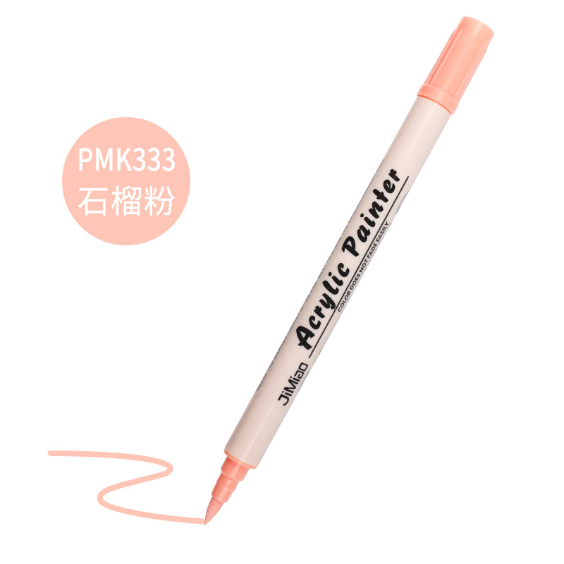 Marcador de acrílico nuevo núcleo de algodón pluma de doble cabeza 36 color marcador único al aire libre pintura acrílica acuarela pluma