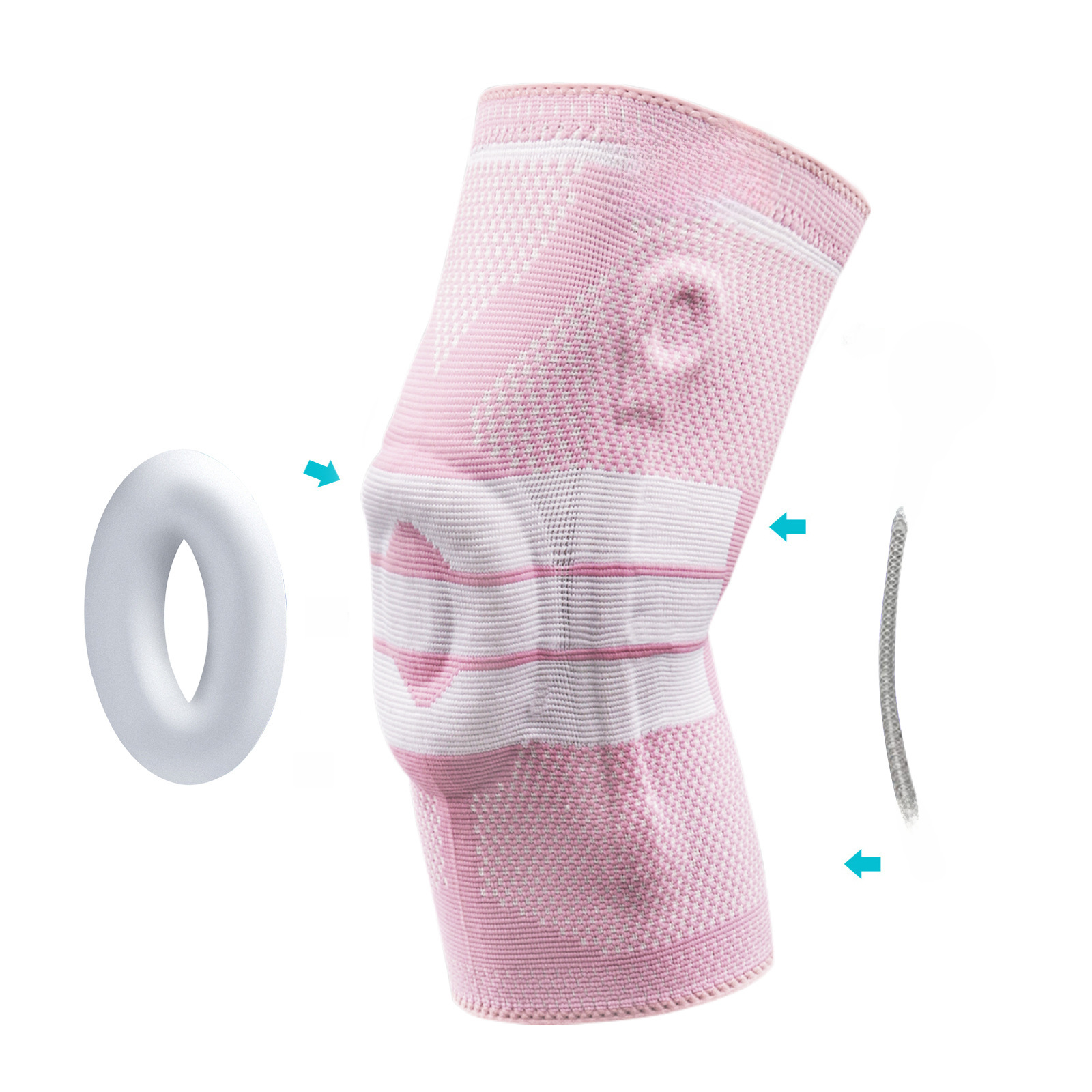 Sports knitted knee pads for gym for cycling