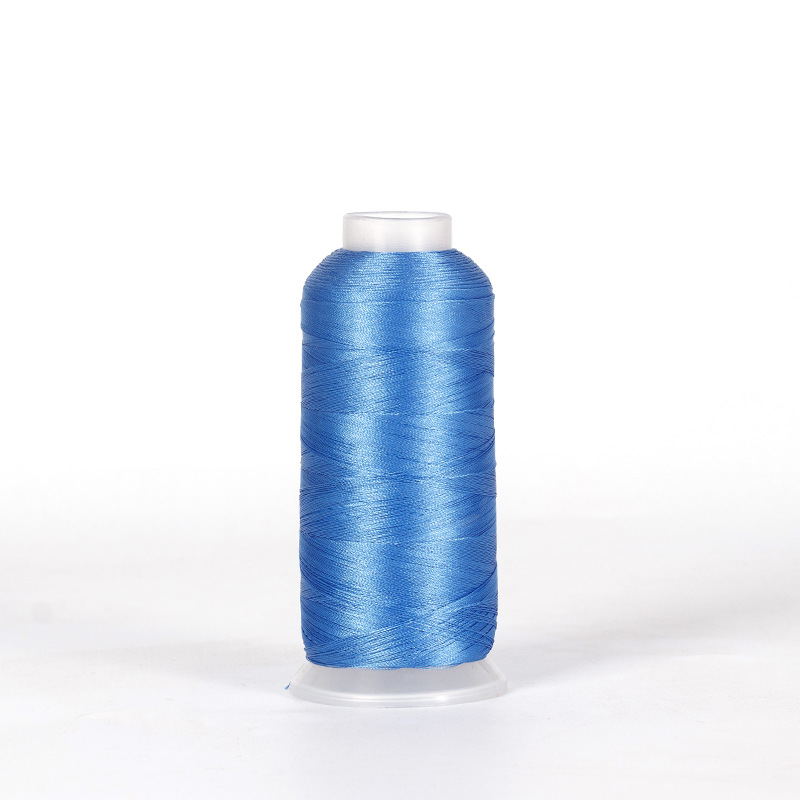 어두운 하늘색 2 가닥 아이스 실크 술 라인