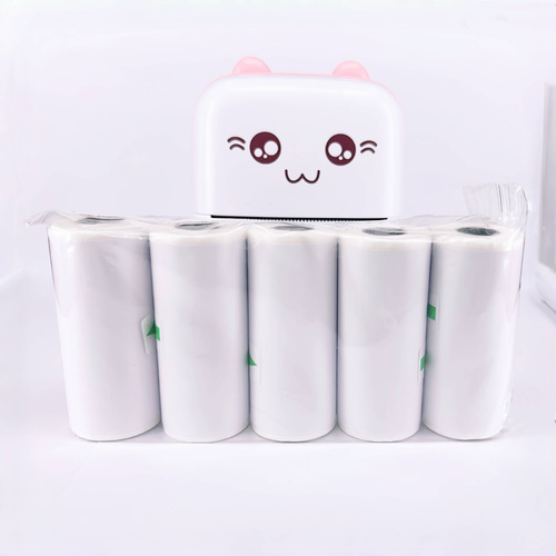 temu cross-border 5725 colored self-adhesive sticker paper for children's camera error correction printer label paper, heat-sensitive sticker paper